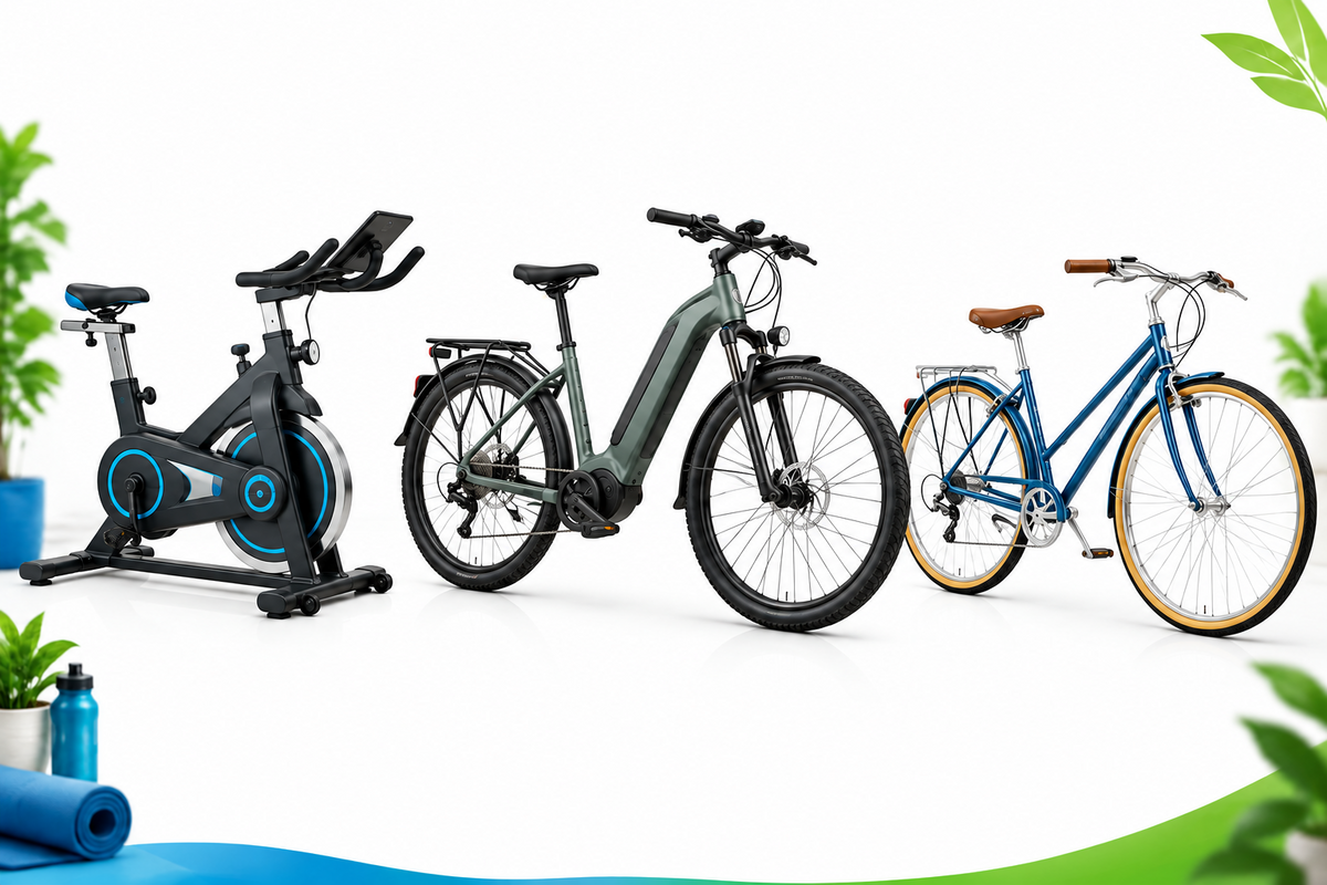 Exercise, Electric & Regular Bikes