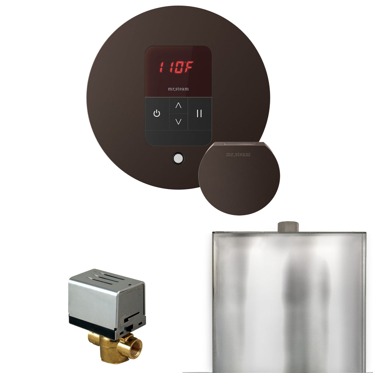 Mr. Steam Basic Butler Steam Shower Control Package with iTempo Control and Steamhead