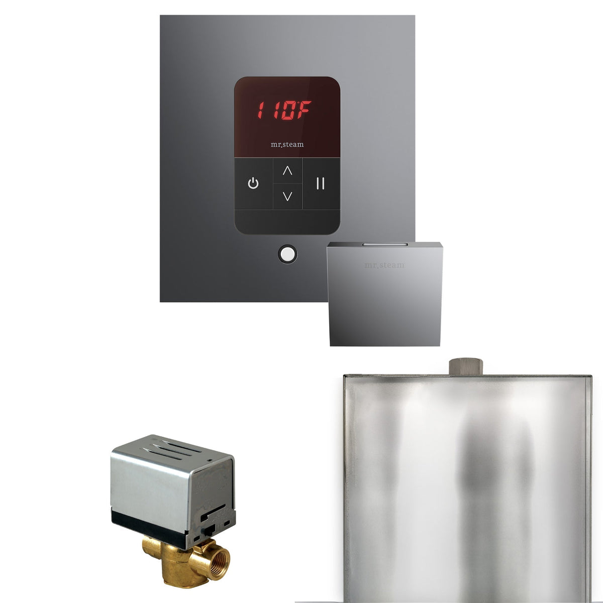 Mr. Steam Basic Butler Steam Shower Control Package with iTempo Control and Steamhead