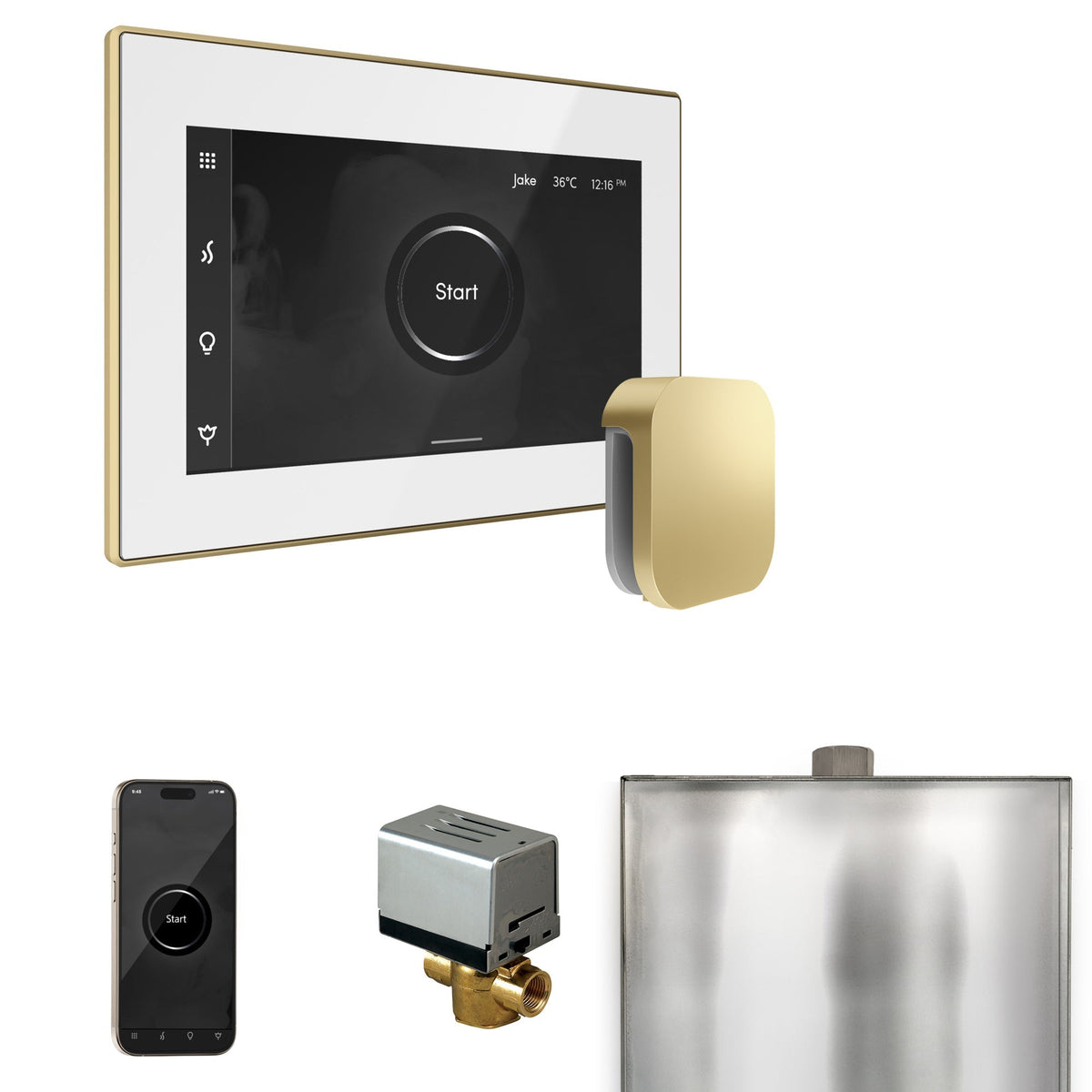 Mr. Steam XButler Steam Shower Control Package with iSteamX Control and Steamhead
