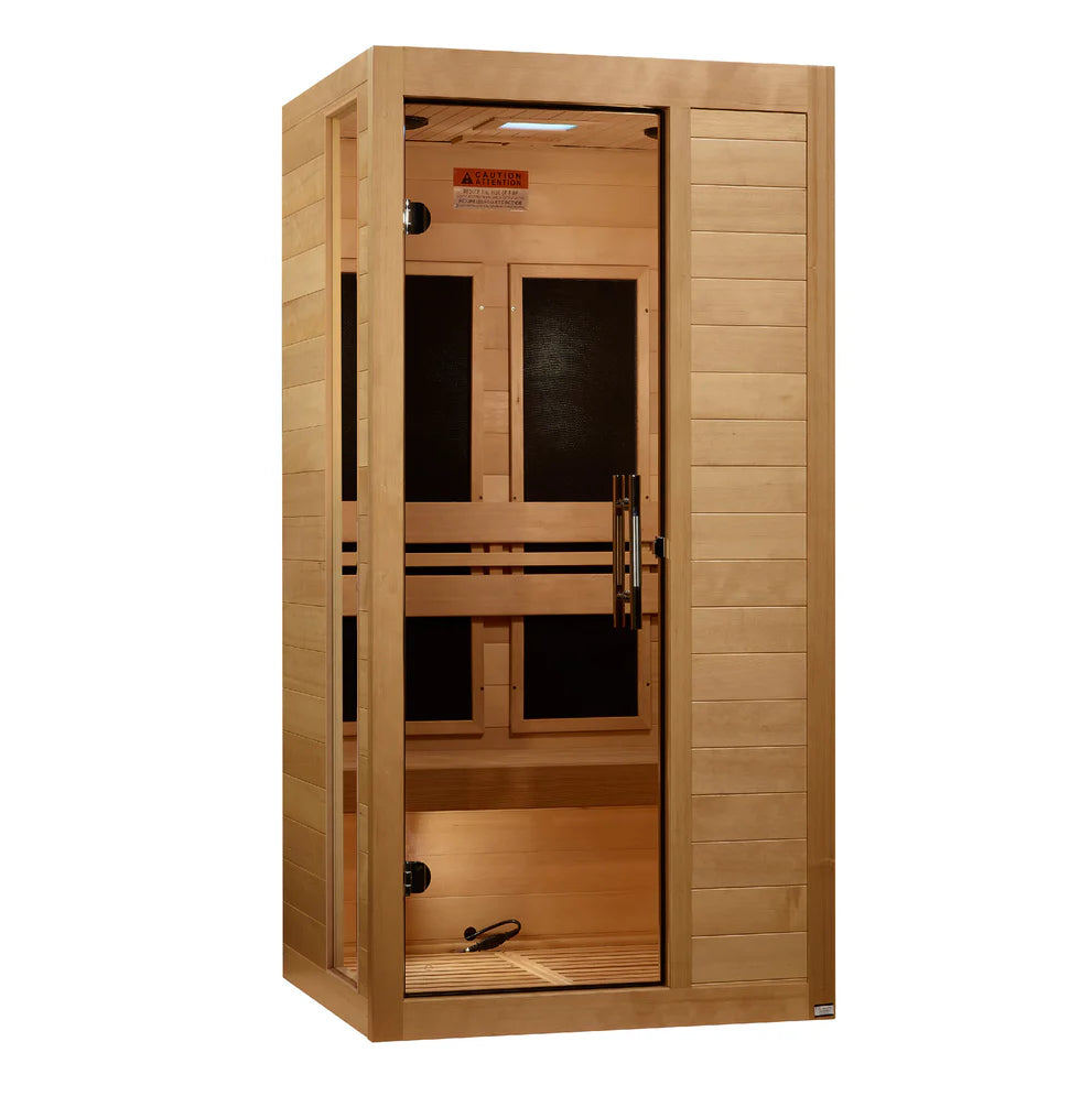 *New 2026 Model* Golden Designs Dynamic "Veneto" 1-2 Person Low EMF FAR IR Sauna DYN-6115-05