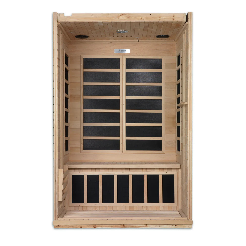 Golden Designs Dynamic "Venice" 2 Person Ultra Low EMF - Far Infrared Sauna (DYN-6210-01 Elite)
