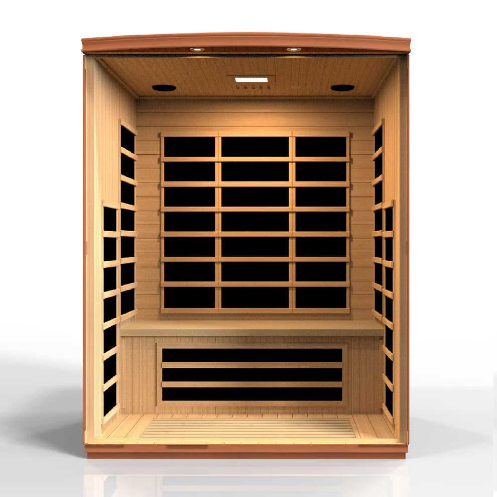 Golden Designs Dynamic "Lugano" 3 Person Ultra Low EMF FAR IR Sauna (DYN-6336-02 Elite)