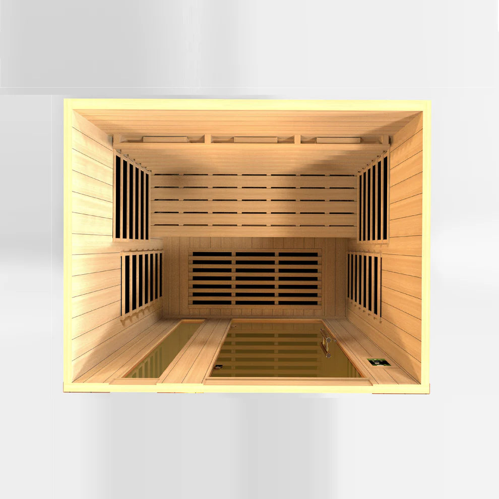 Golden Designs Dynamic "Lugano" 3 Person Full Spectrum IR Sauna (DYN-6336-03 FS)