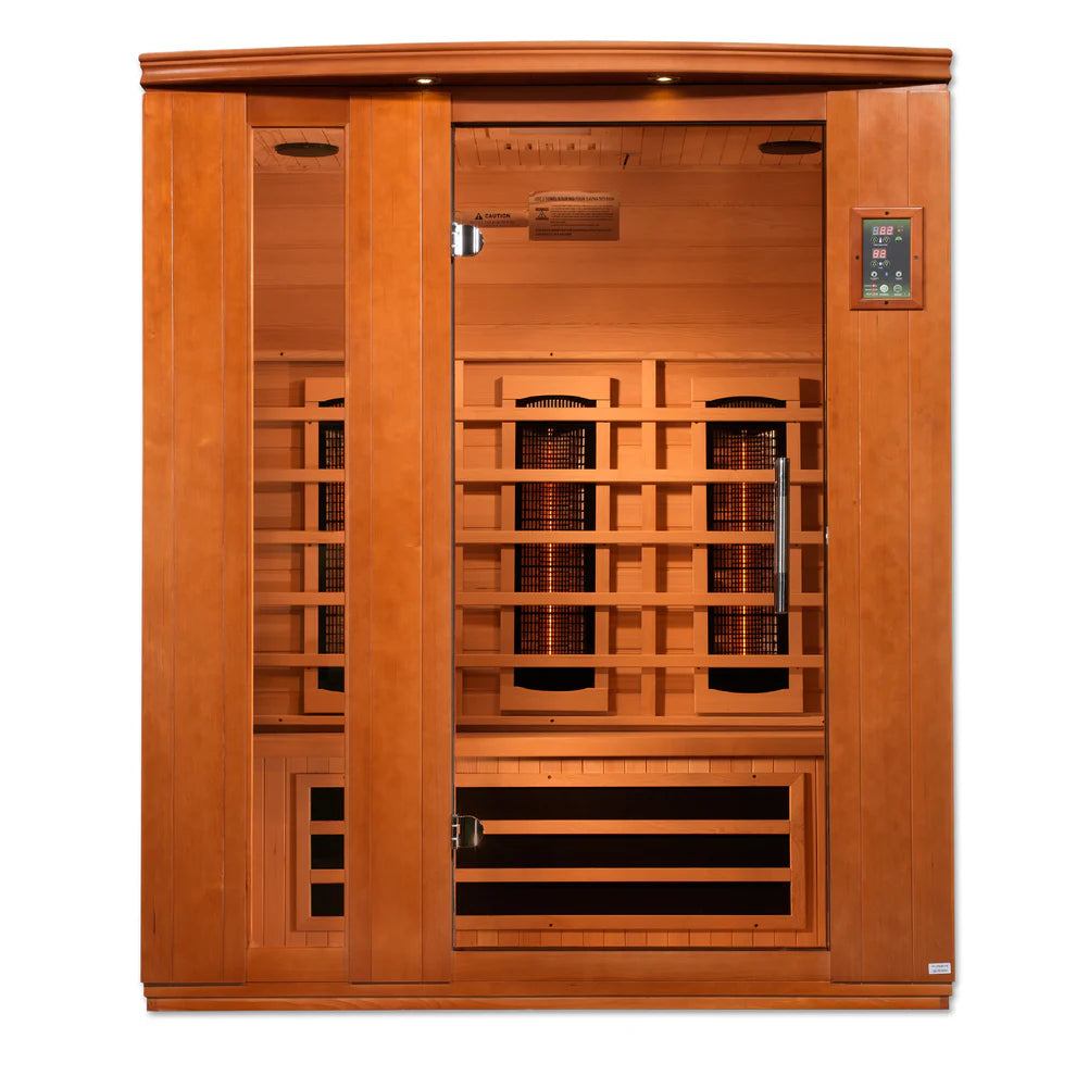 Golden Designs Dynamic "Lugano" 3 Person Full Spectrum IR Sauna (DYN-6336-03 FS)