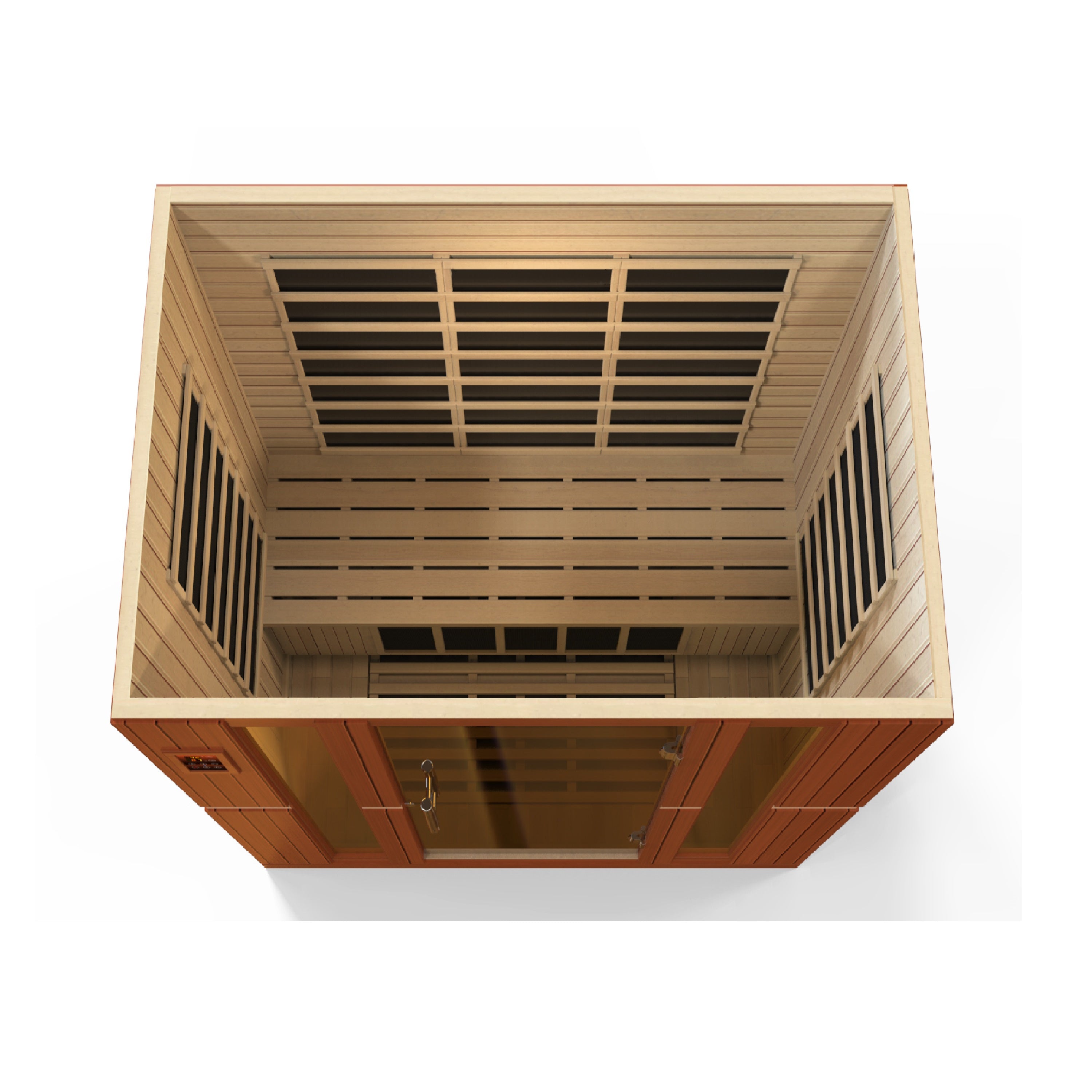 Golden Designs Dynamic Bergamo 4-person Low EMF FAR Infrared Sauna Model DYN-6440-01