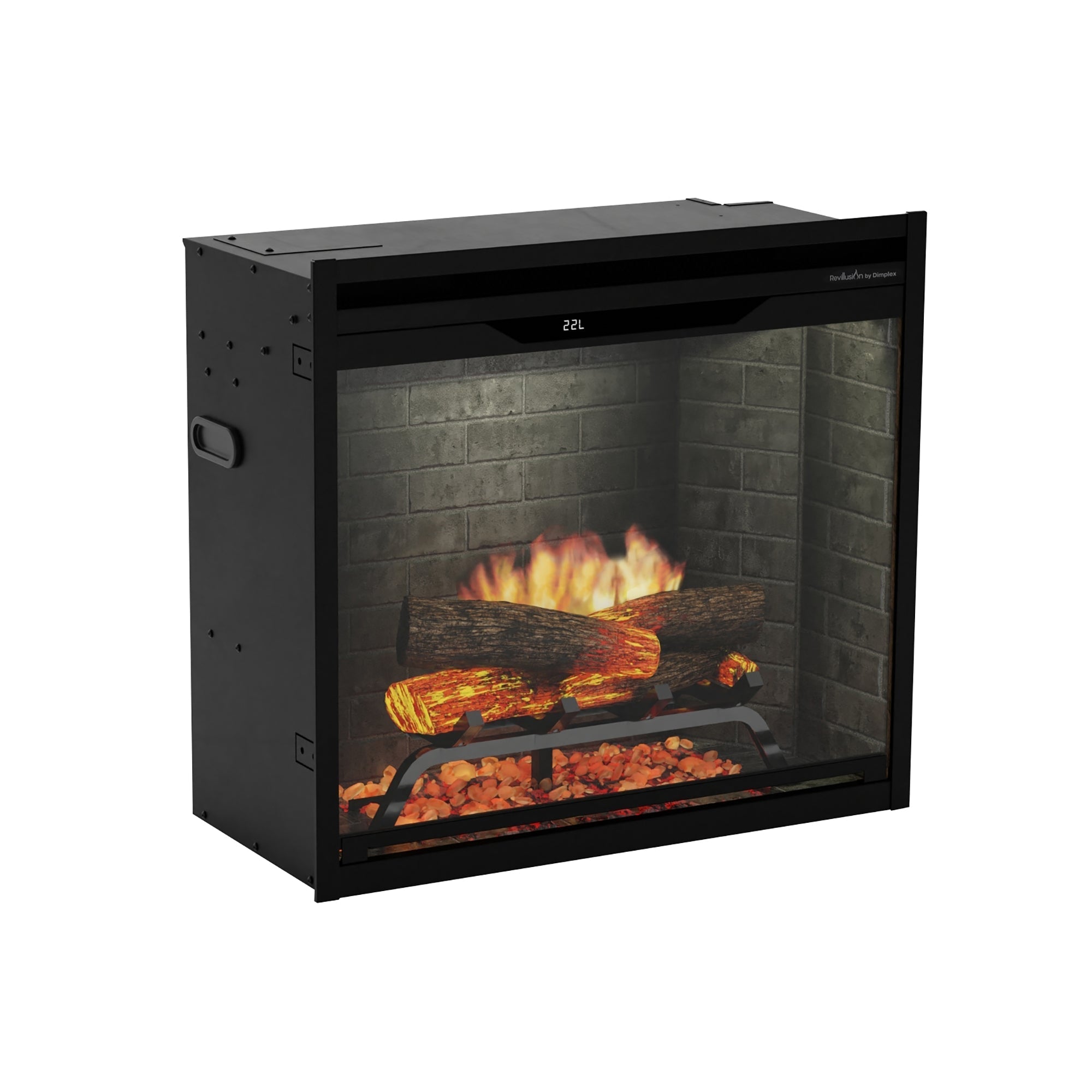 Dimplex Revillusion 24" Built-in Electric Firebox With Neutral Brick Backer