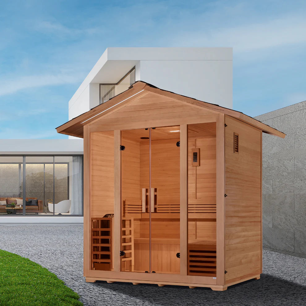 Golden Designs "Vorarlberg" 5 Person Traditional Outdoor Sauna (GDI-8105-01)
