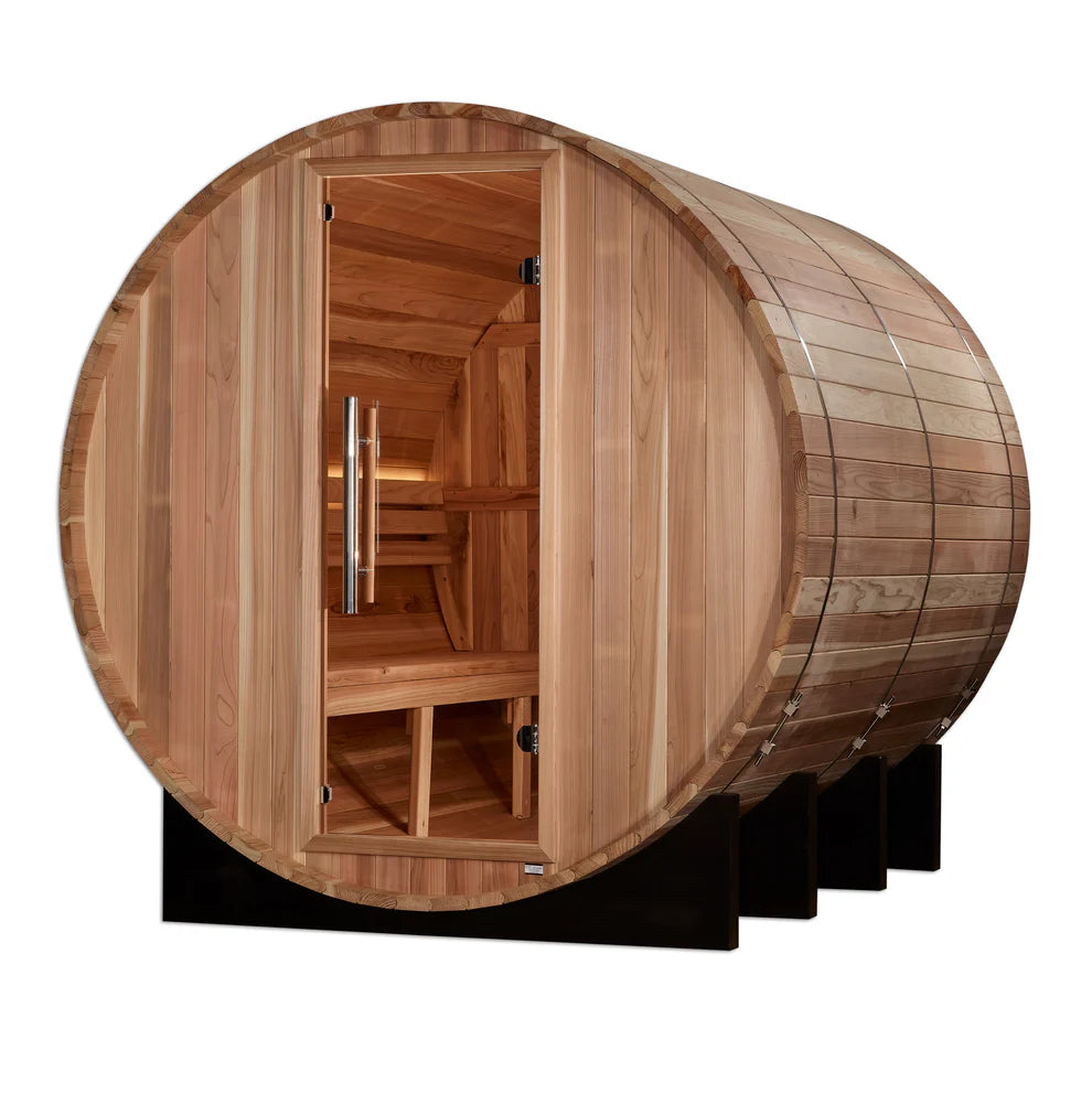 Golden Designs "Klosters" 6 Person Barrel Traditional Sauna (GDI-B006-01)