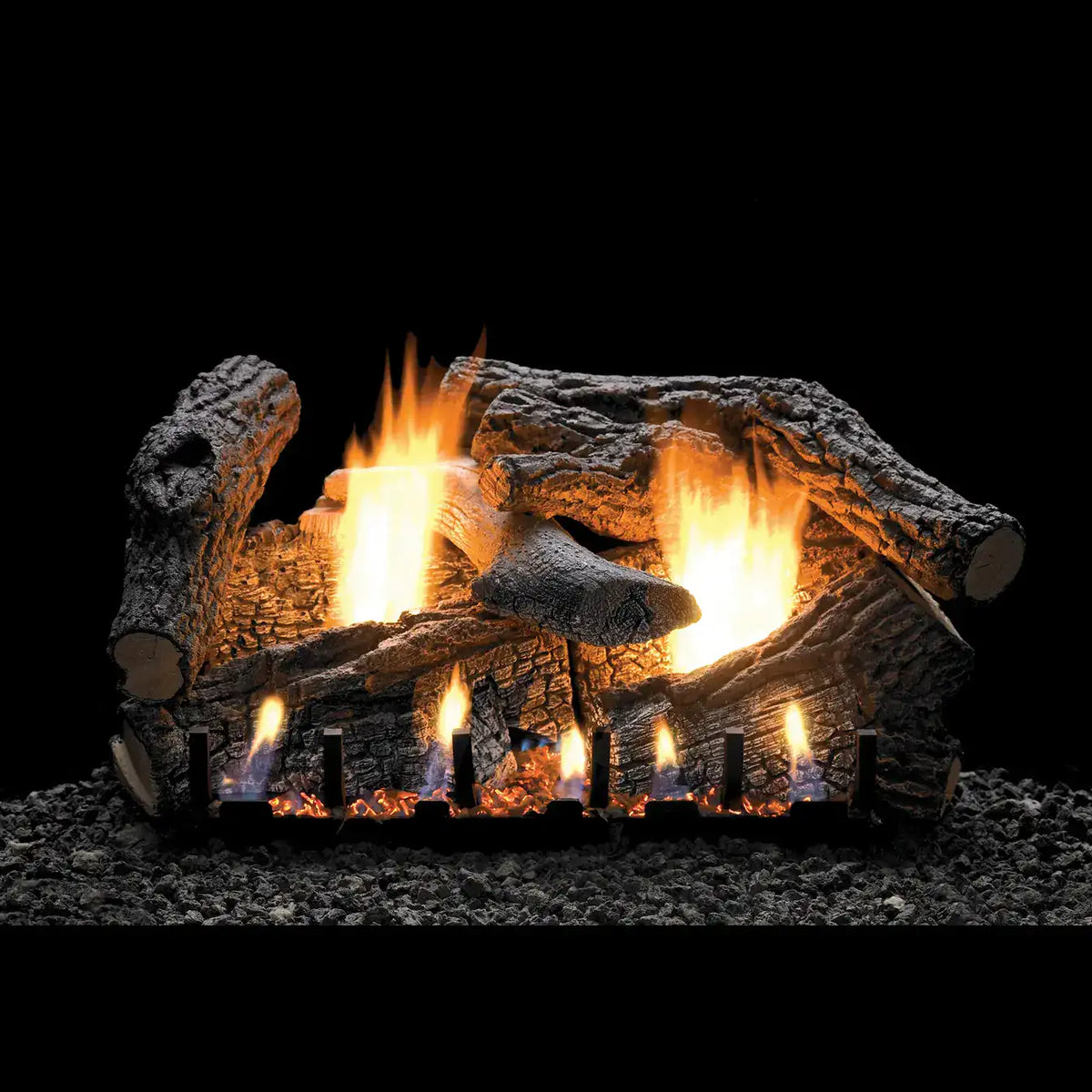 American Hearth Empire Super Sassafras Refractory Ventless Gas Log Set