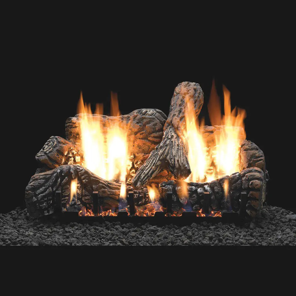 American Hearth Empire Charred Oak Ventless Gas Log Set