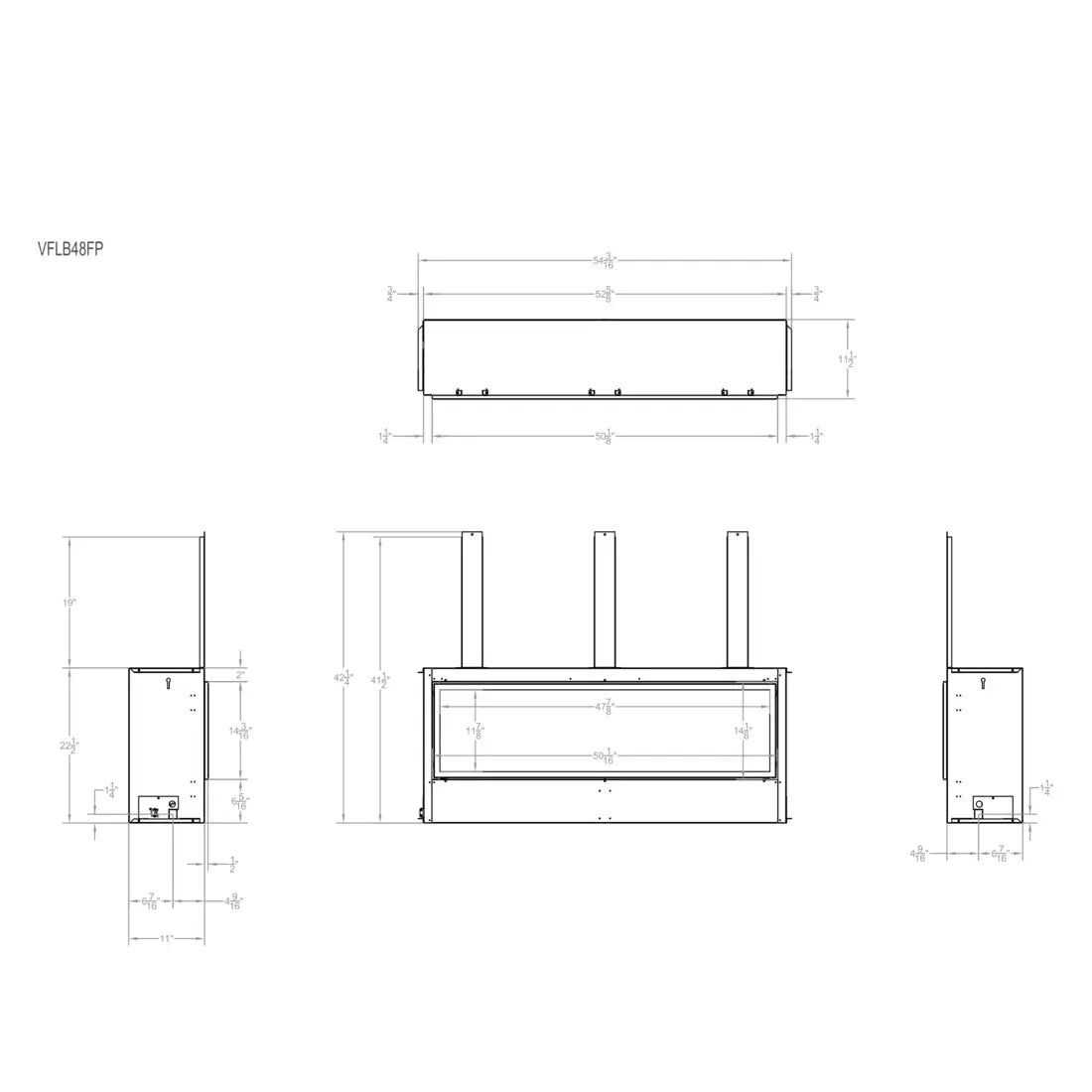 American Hearth Empire Boulevard 48" Vent-Free Fireplace