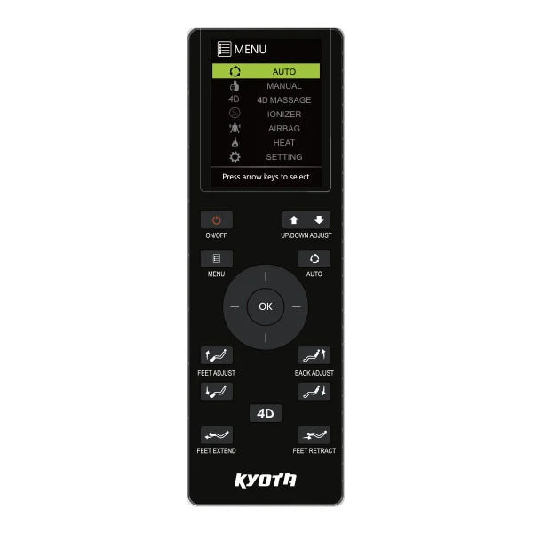 Kyota Kansha M878 4D Massage Chair Grey / Black