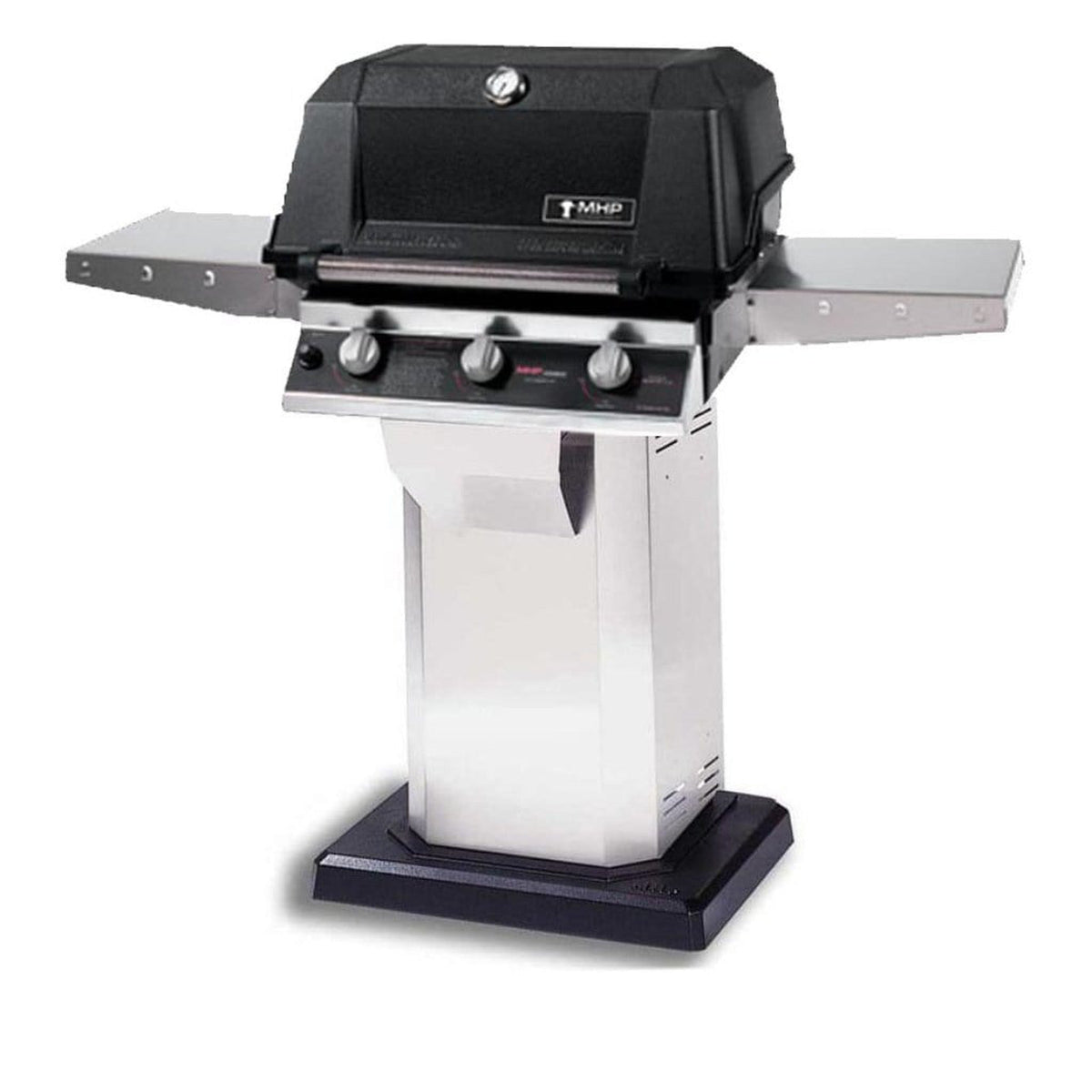 MHP WHRG4DD Hybrid Gas Grill Head With 2 Stainless Steel Shelves
