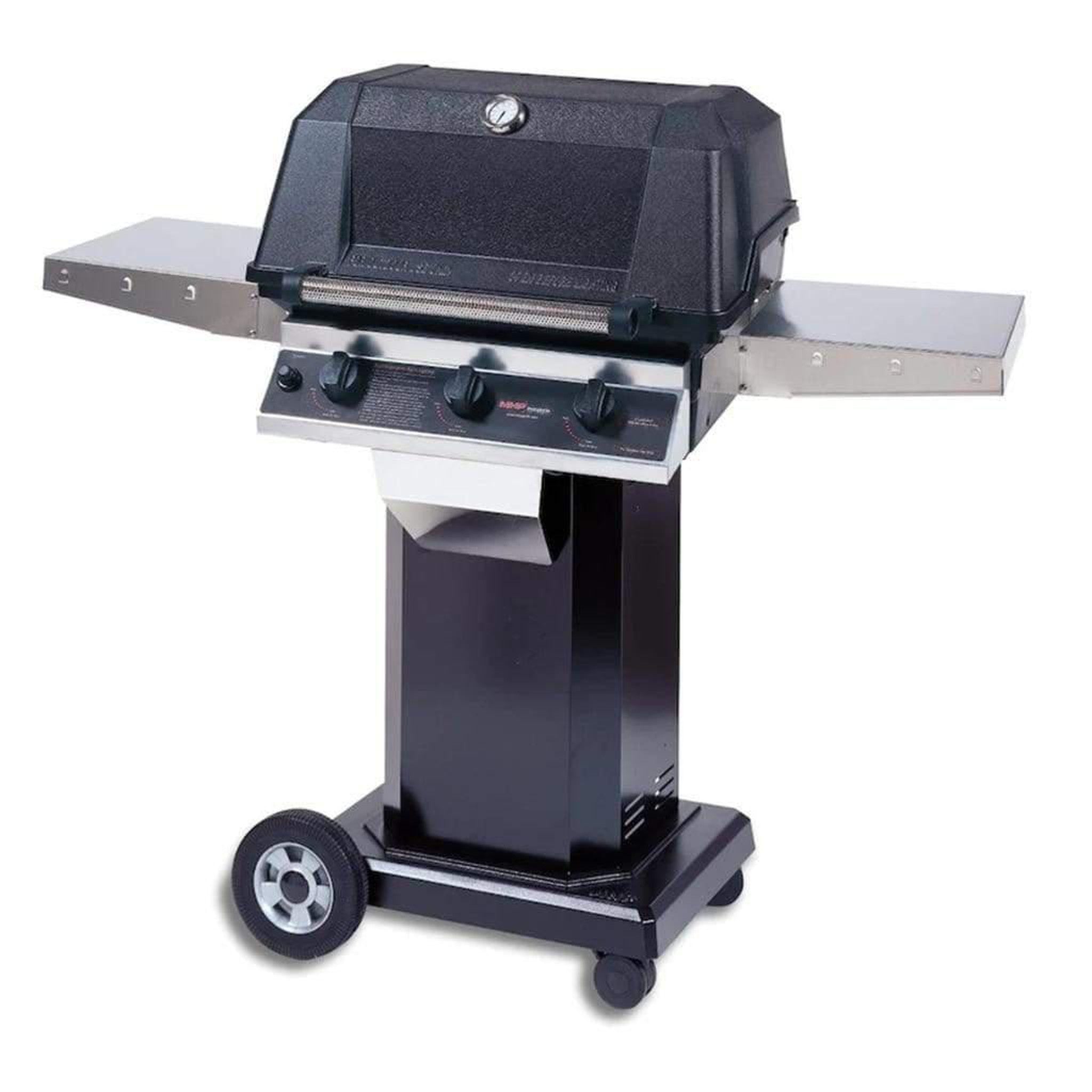 MHP WRG4DD Infrared Gas Grill Head With 2 Stainless Steel Shelves