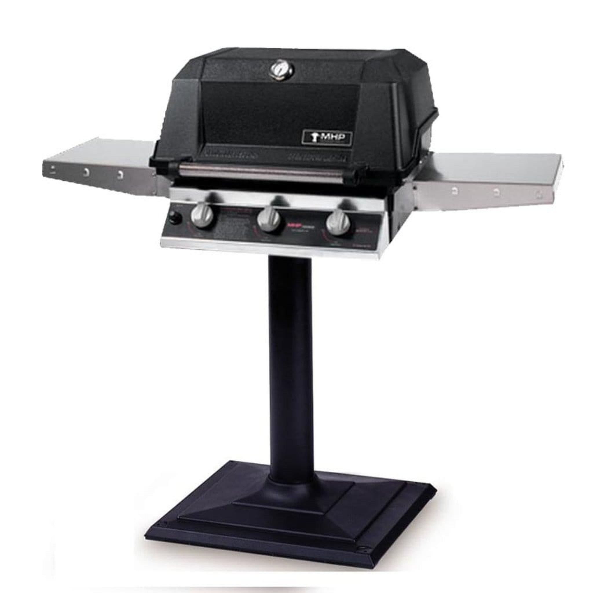 MHP WRG4DD Infrared Gas Grill Head With 2 Stainless Steel Shelves