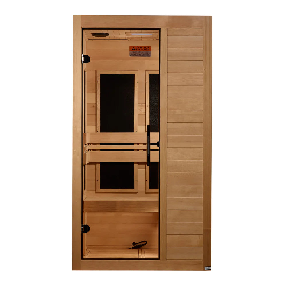 *New 2026 Model* Golden Designs Dynamic "Veneto" 1-2 Person Low EMF FAR IR Sauna DYN-6115-05