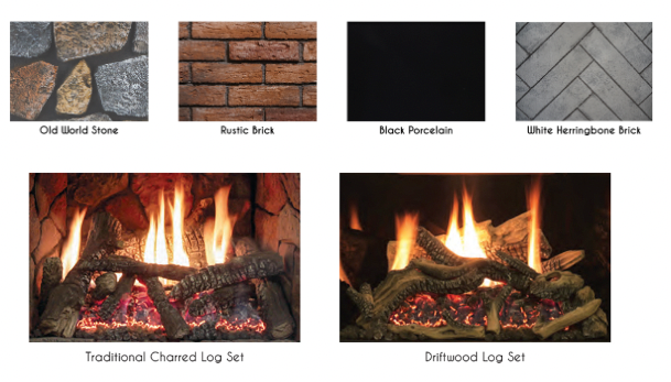 American Hearth Empire 35" Rushmore Direct Vent Gas Insert - Large