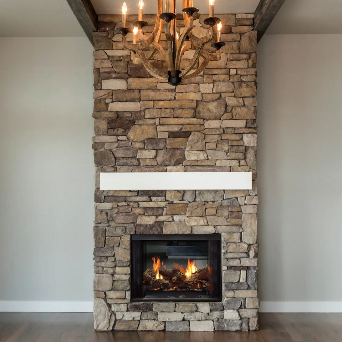 American Hearth Empire Breckenridge Premium Peninsula Vent-Free Firebox - 36"