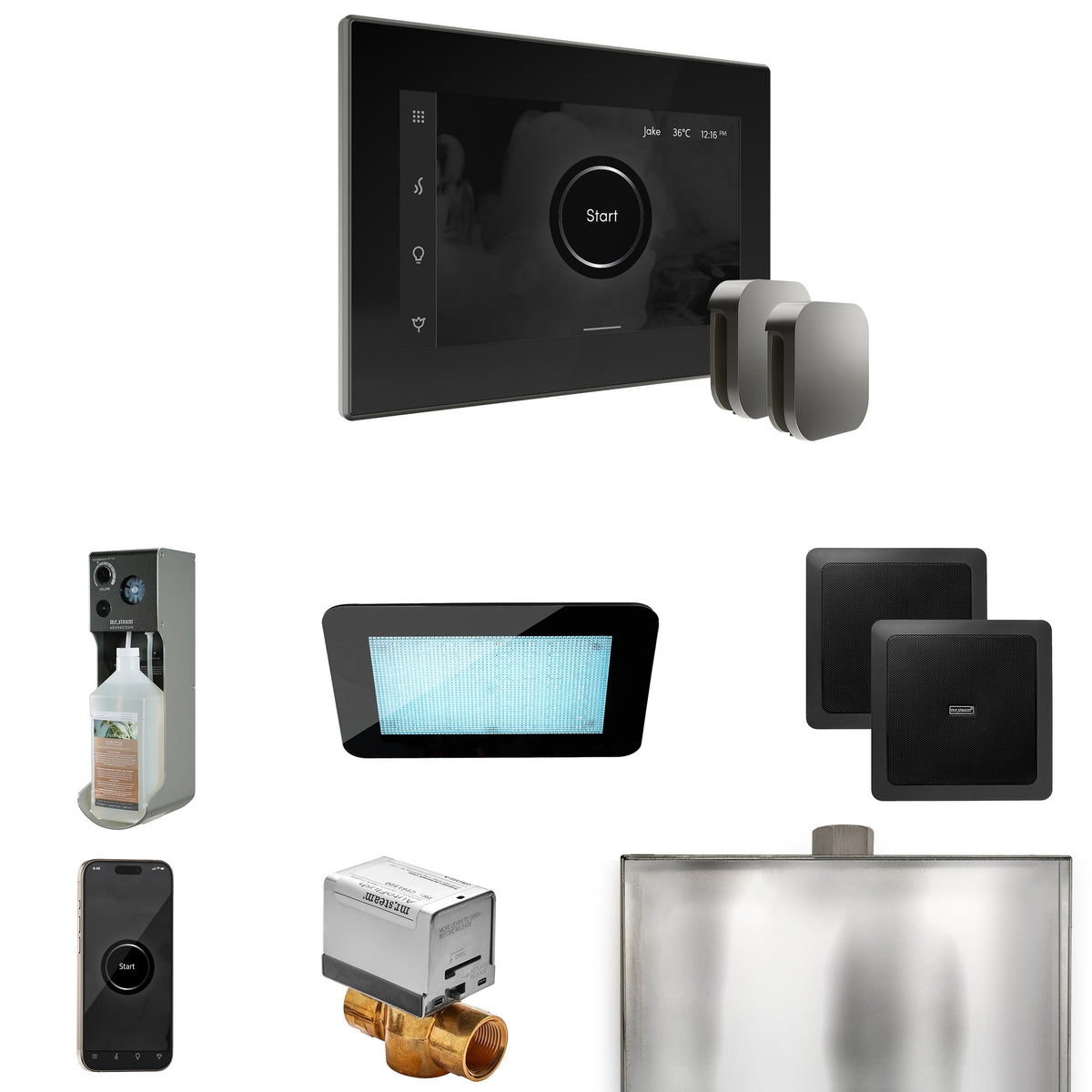 Mr. Steam XDream Max Steam Shower Control Package with iSteamX Control and Steamhead