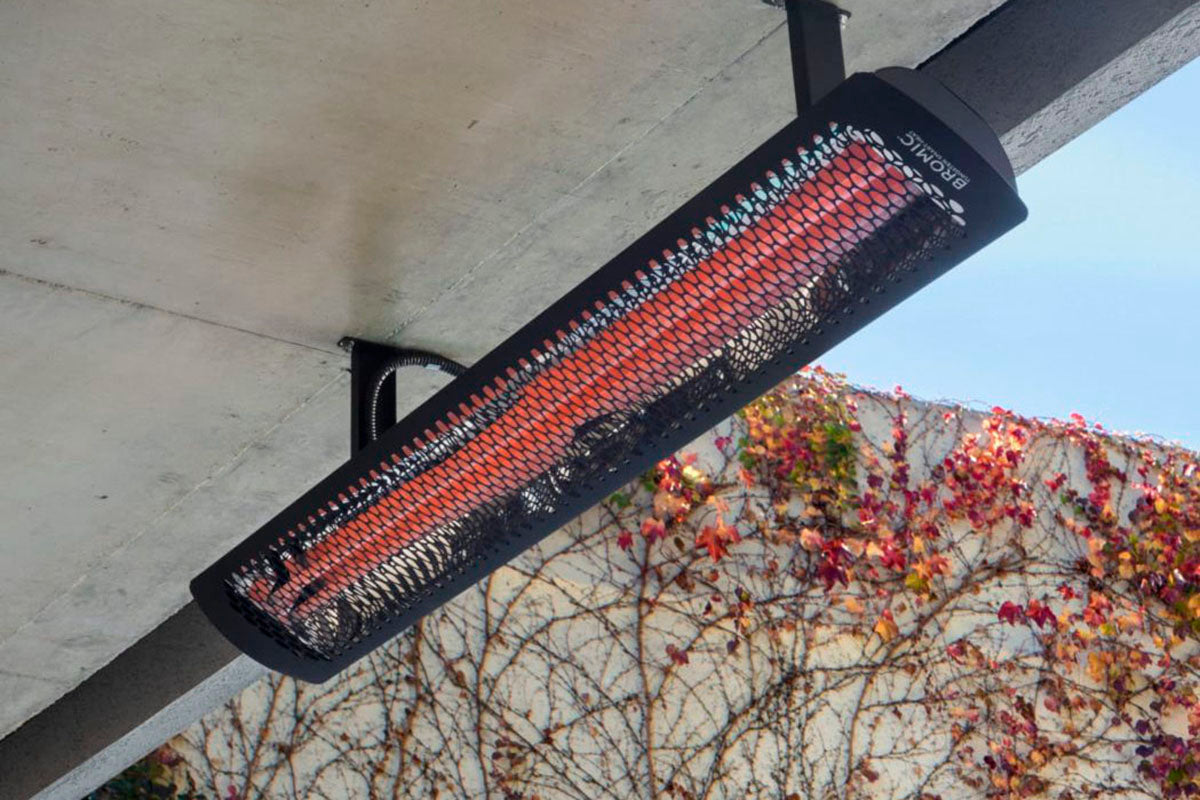Bromic Heaters Tungsten Smart-Heat 4000 Watt Radiant Infrared Outdoor Electric Heater | Black | 240V