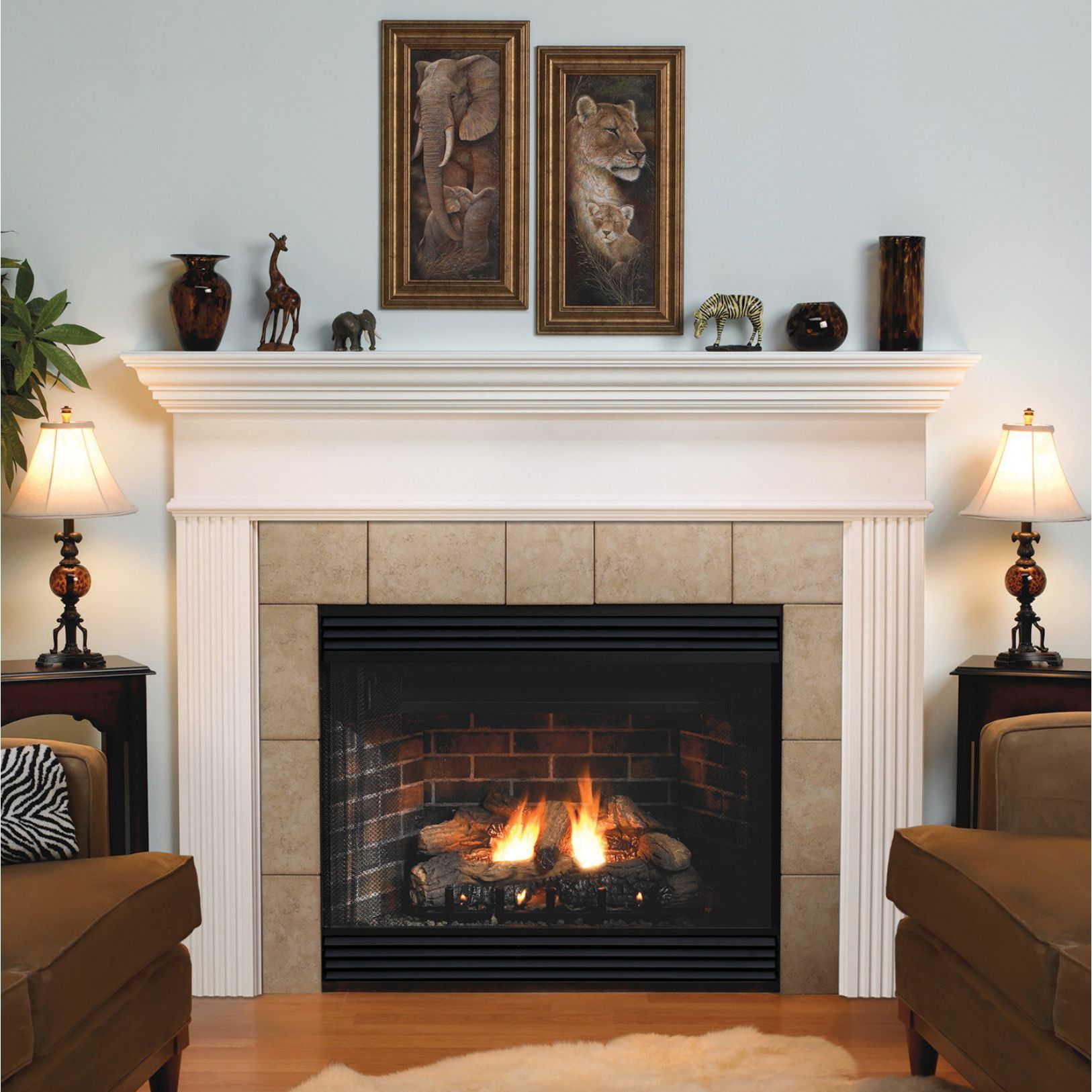 American Hearth Empire Keystone Deluxe B-Vent Fireplace - 34"