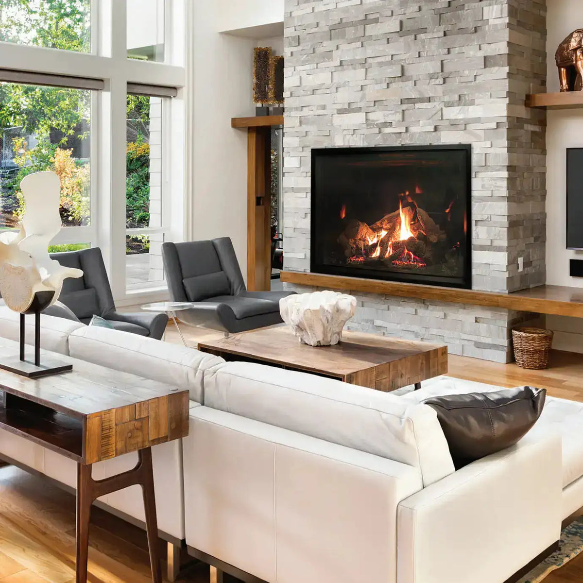 American Hearth Empire 50" Rushmore Clean-Face Direct Vent Fireplace