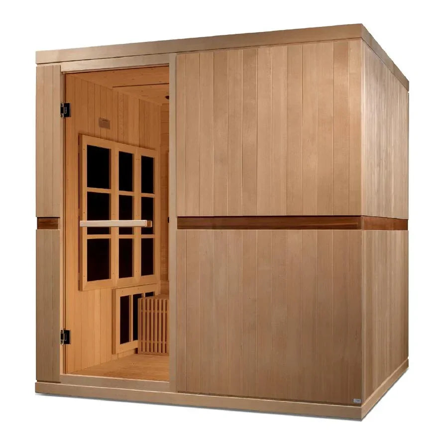 Golden Design Ultra Low EMF 8-Person Dynamic "Catalonia" Infrared Sauna with Hemlock Wood | Model: GDI-6880-02 Elite