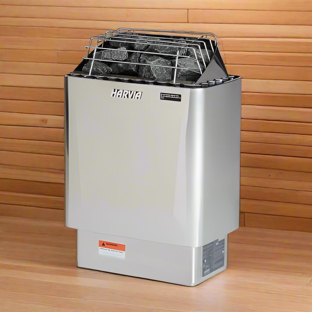 Harvia KIP45W JH45W2401 Kip Series 4.5kW Stainless Steel Sauna Heater at 240V 1PH Stainless Steel