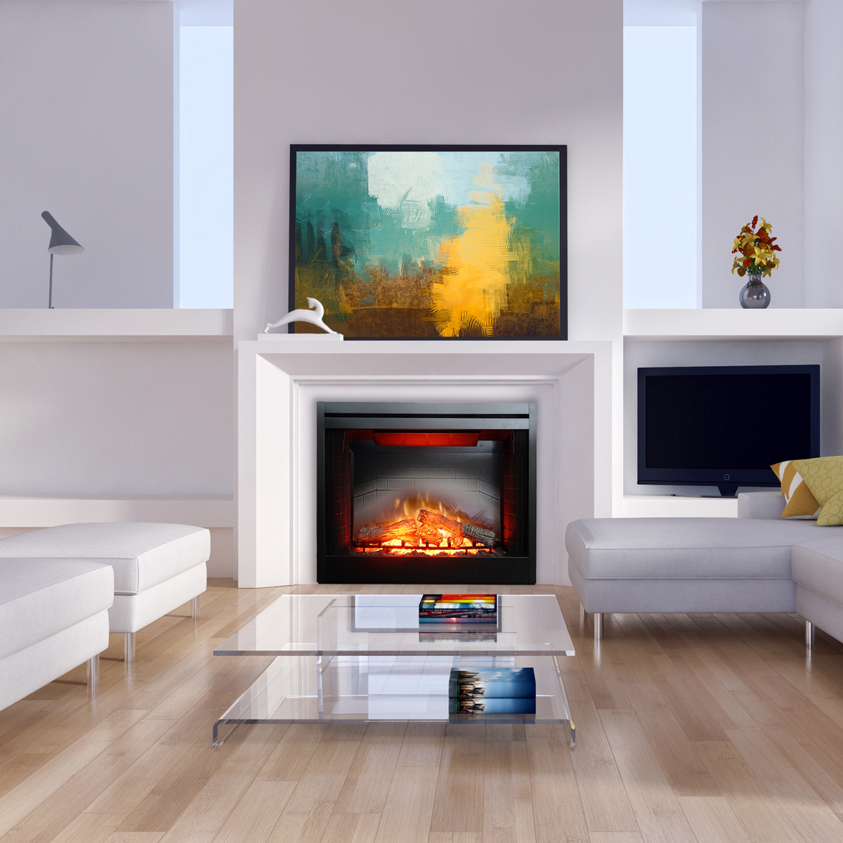 American Hearth Empire Nexfire Traditional 39" Electric Fireplace