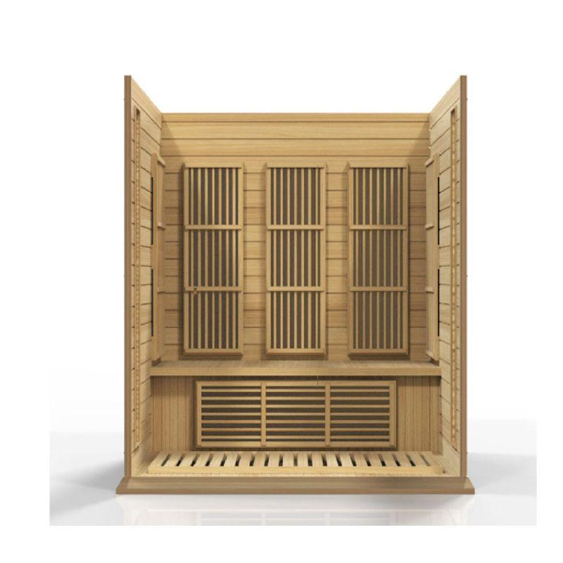 HealthSmart 3-Person Smart WiFi Full Spectrum Infrared Sauna (HS-300-H) Hemlock