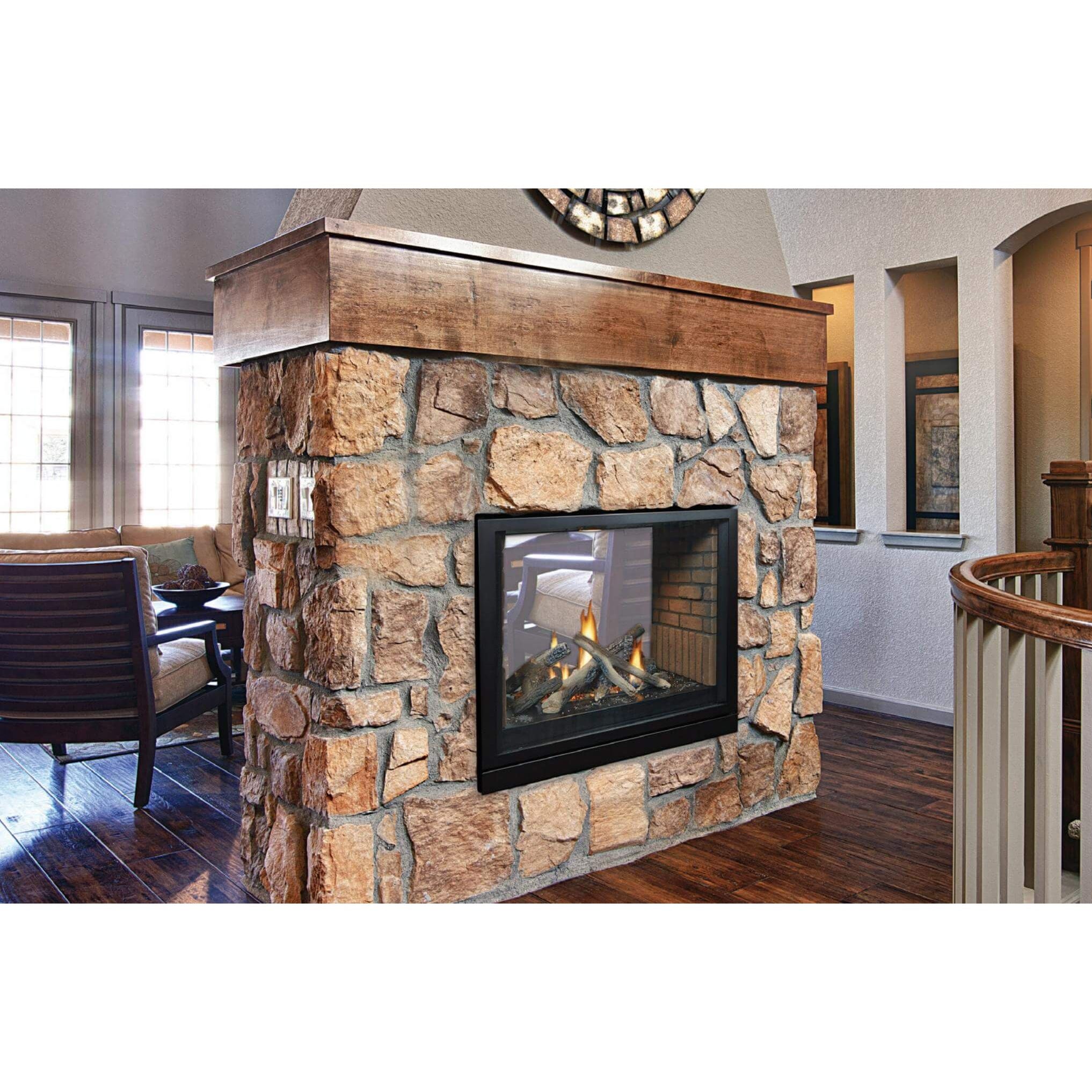 American Hearth Empire Tahoe Clean-Face See-Through 36" Direct Vent Gas Fireplace