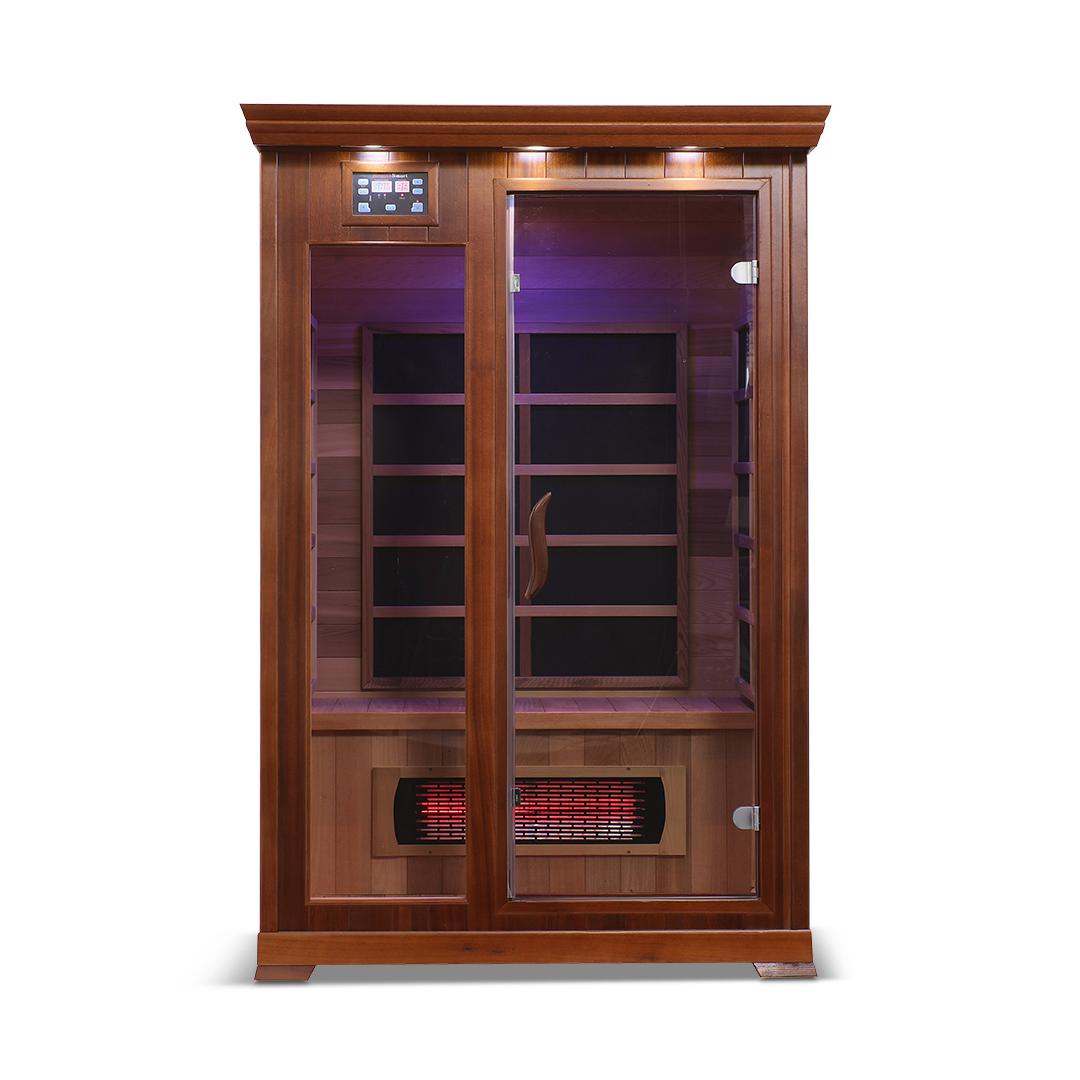 HealthSmart 3-Person Smart WiFi Full Spectrum Infrared Sauna Cedar