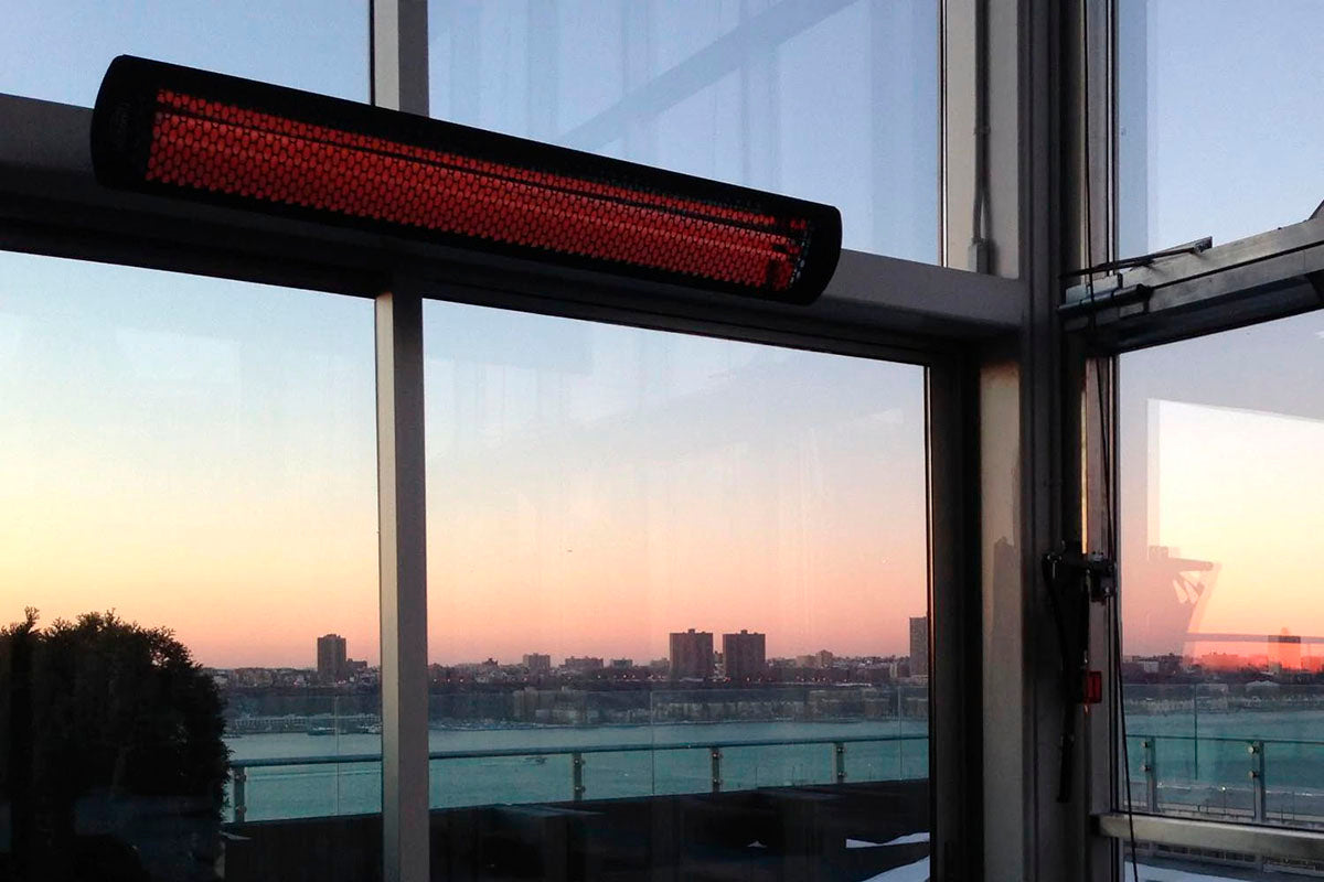 Bromic Heaters Tungsten Smart-Heat 3000 Watt Radiant Infrared Outdoor Electric Heater | Black | 240V