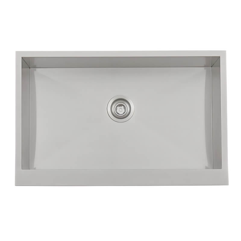 RCS 32-Inch Outdoor Farm House Stainless Steel Sink With Hold and Cold Faucet - RSNK3A