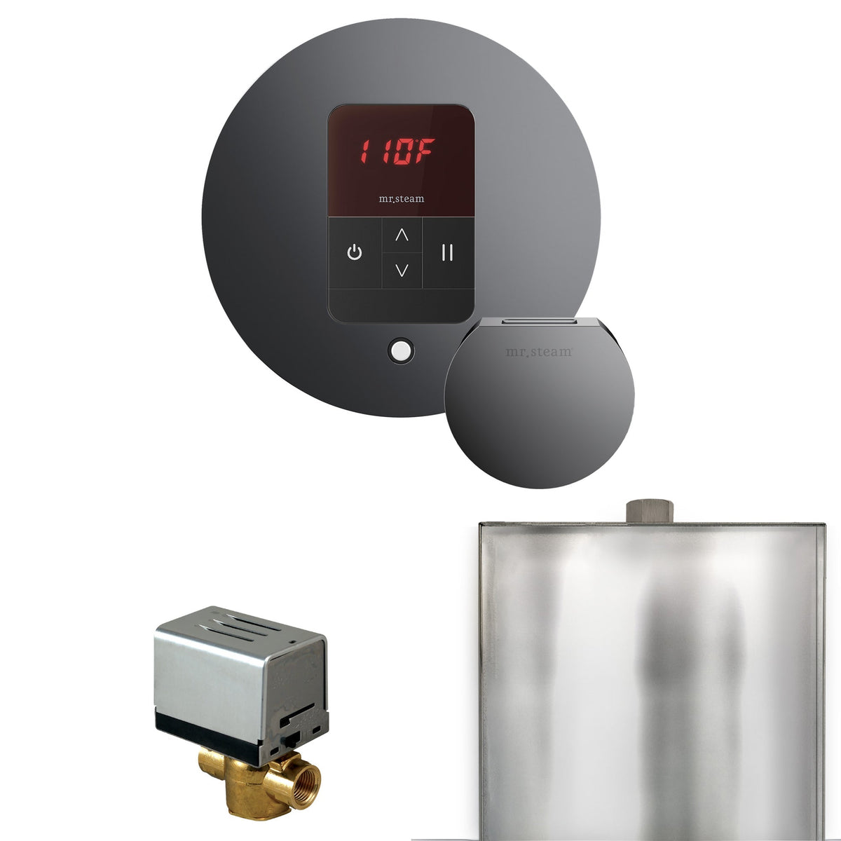 Mr. Steam Basic Butler Steam Shower Control Package with iTempo Control and Steamhead