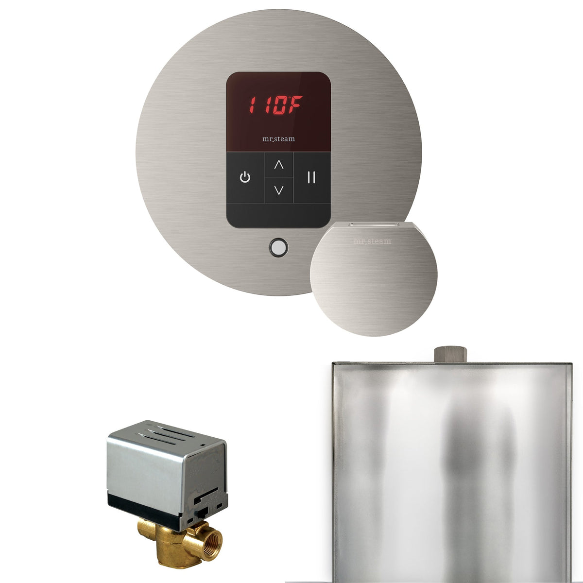 Mr. Steam Basic Butler Steam Shower Control Package with iTempo Control and Steamhead