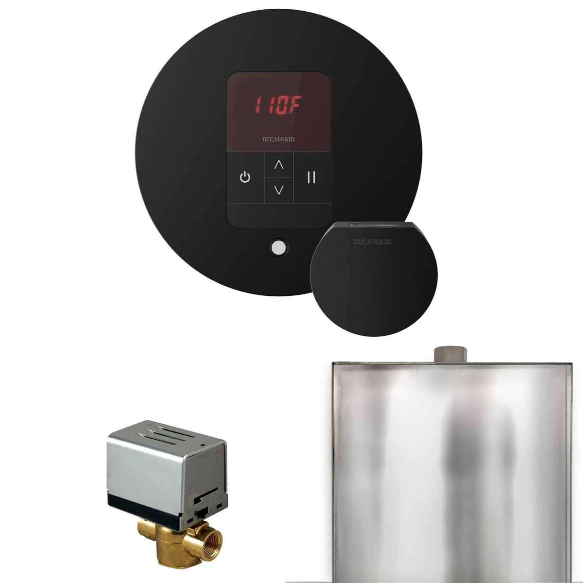 Mr. Steam Basic Butler Steam Shower Control Package with iTempo Control and Steamhead