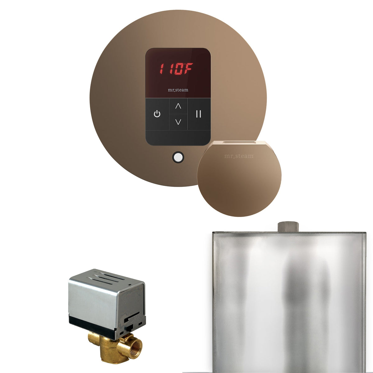 Mr. Steam Basic Butler Steam Shower Control Package with iTempo Control and Steamhead