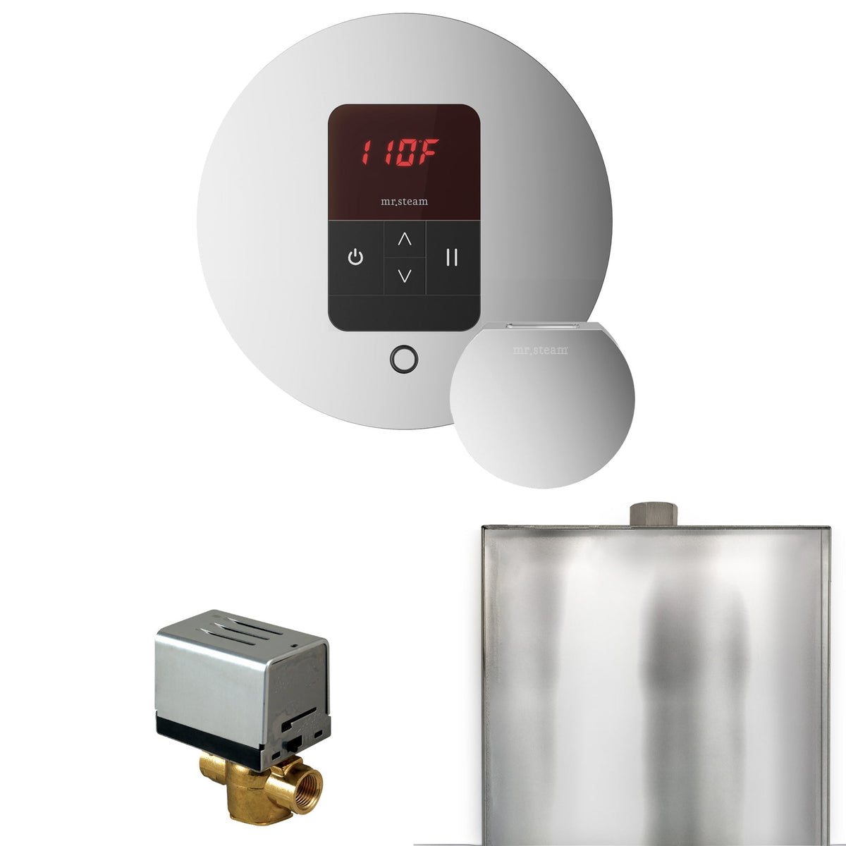Mr. Steam Basic Butler Steam Shower Control Package with iTempo Control and Steamhead