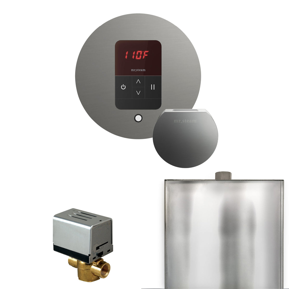 Mr. Steam Basic Butler Steam Shower Control Package with iTempo Control and Steamhead