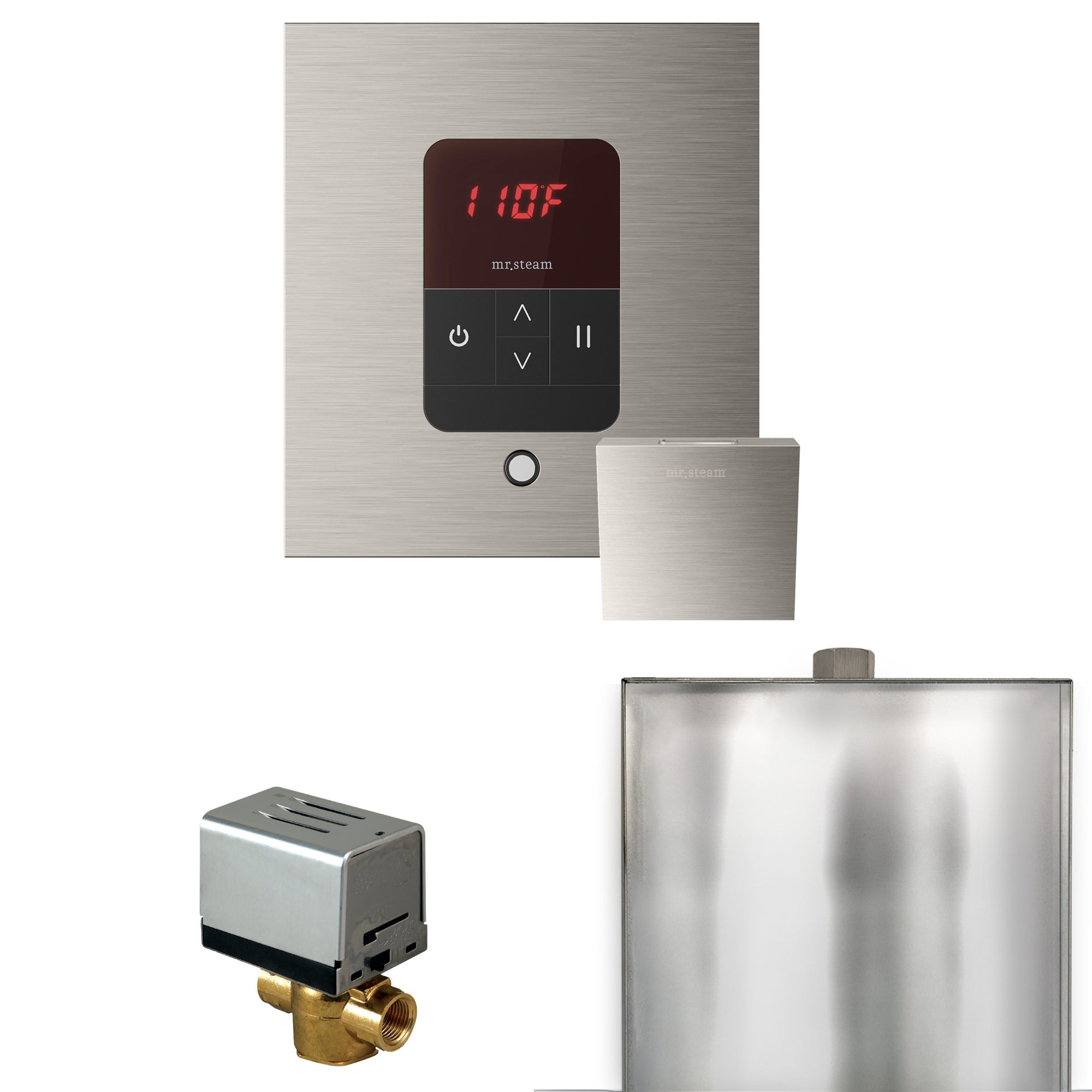 Mr. Steam Basic Butler Steam Shower Control Package with iTempo Control and Steamhead
