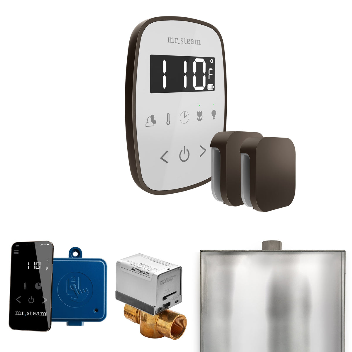 Mr. Steam ButlerFlex Max Steam Shower Control Package with TempoFlex Control and Steamhead