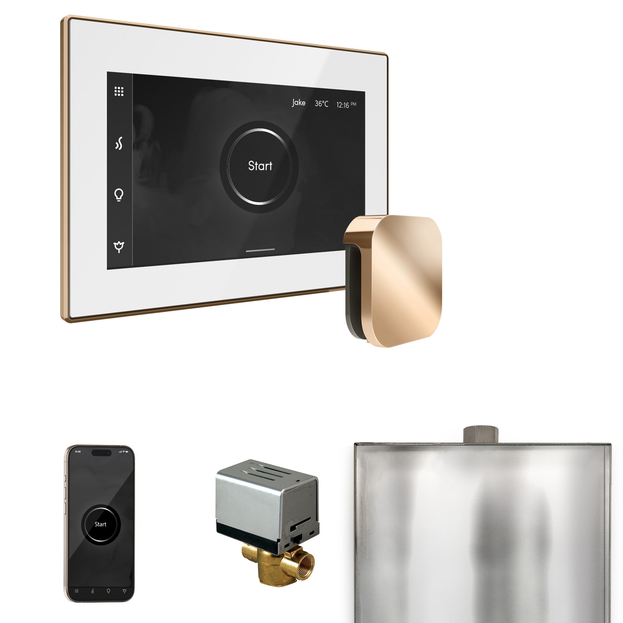 Mr. Steam XButler Steam Shower Control Package with iSteamX Control and Steamhead