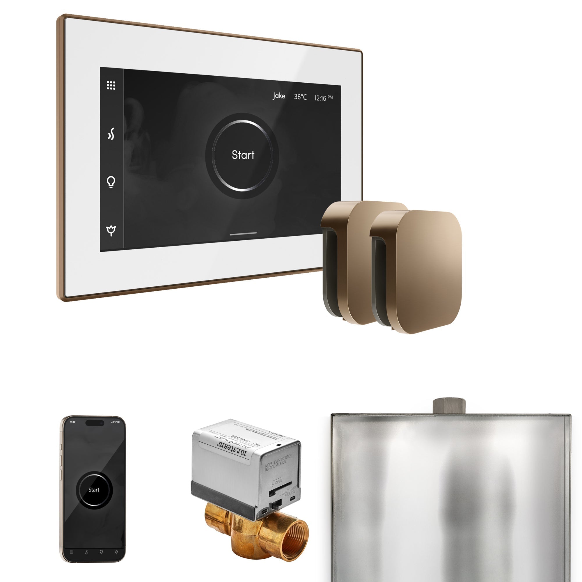 Mr. Steam XButler Max Steam Shower Control Package with iSteamX Control and Steamhead