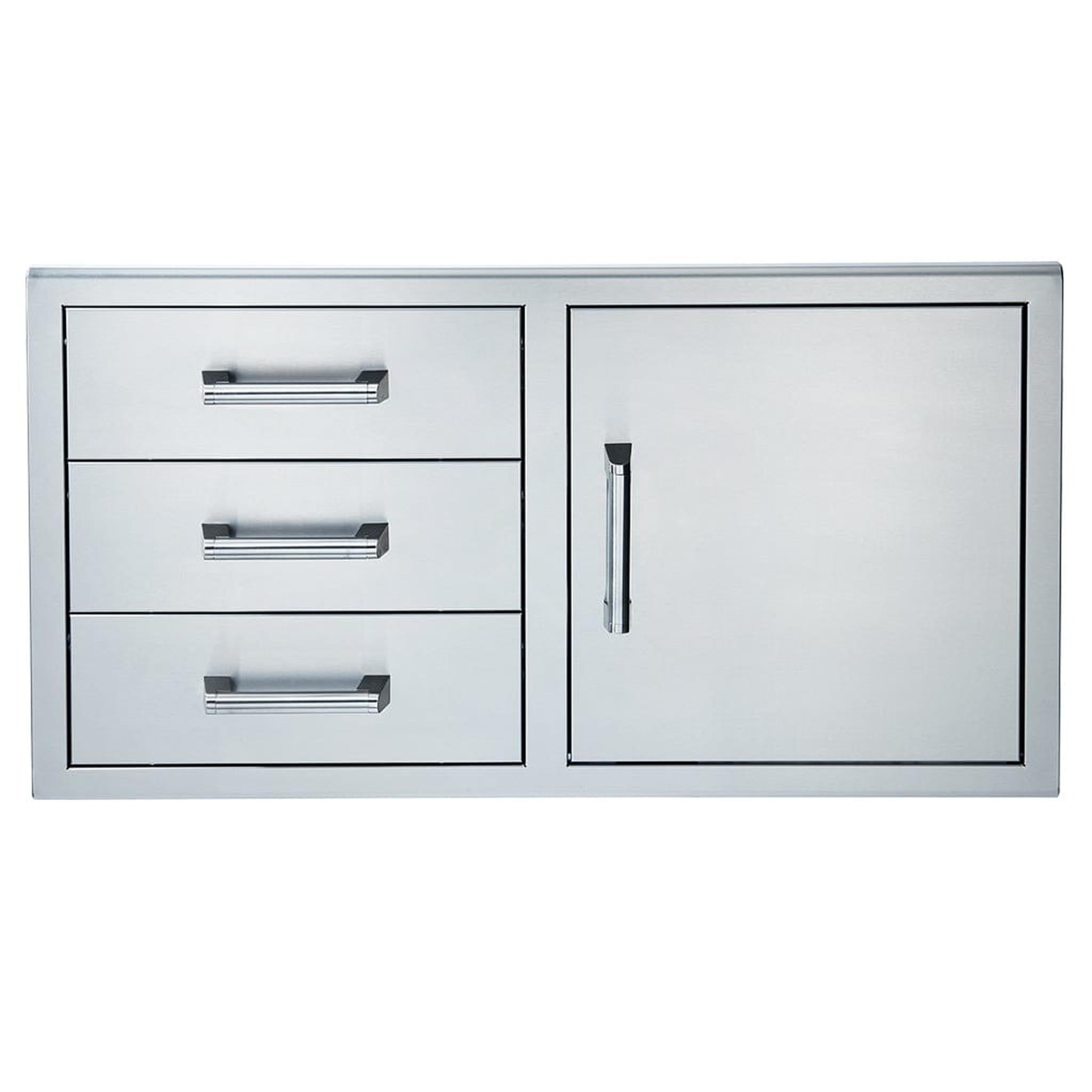 Broilmaster 42" Stainless Steel Horizontal Single Door with Triple Drawer- Built-In