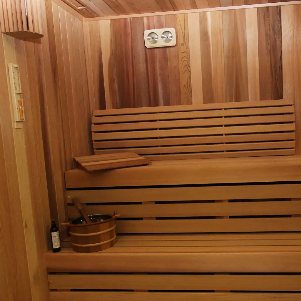 Carbon Smart Saunas - 4' x 8' x 8' - by Finnish Sauna Builders