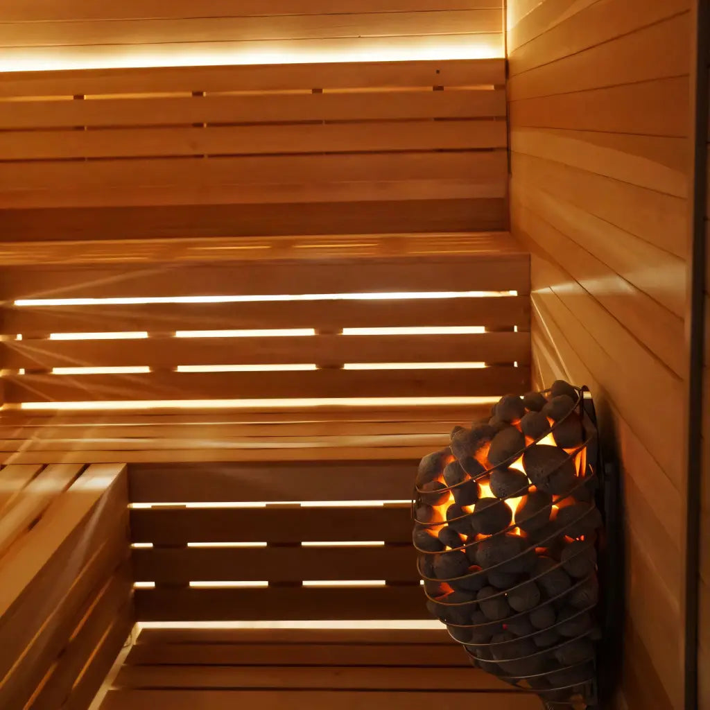 Carbon Smart Saunas - 6' x 7' x 8' - by Finnish Sauna Builders