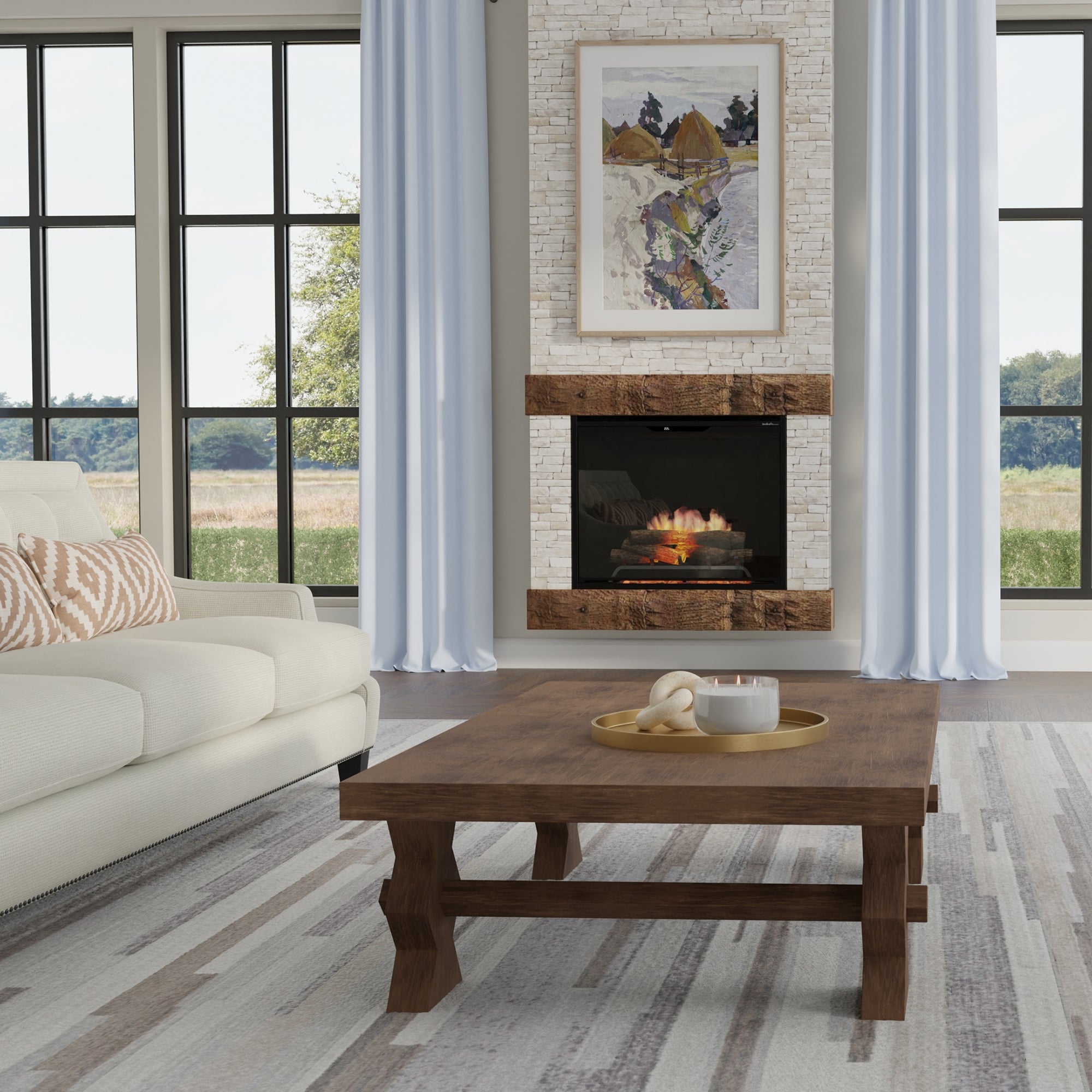 Dimplex Revillusion 24" Built-in Electric Firebox With Black Backer