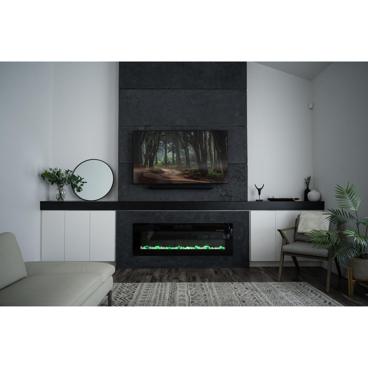 Dimplex Sierra 60" Wall-Mount/Tabletop Linear Electric Fireplace